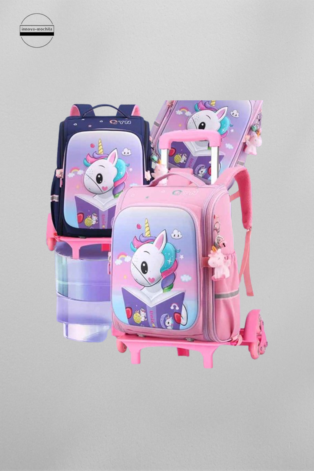 Mochilas Escolares Trolley Unicornio